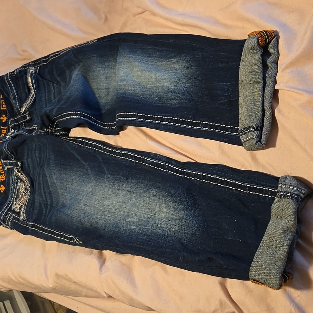 Rock Revival Women's Dark Blue Embellished Jeans - Picture 3 of 7